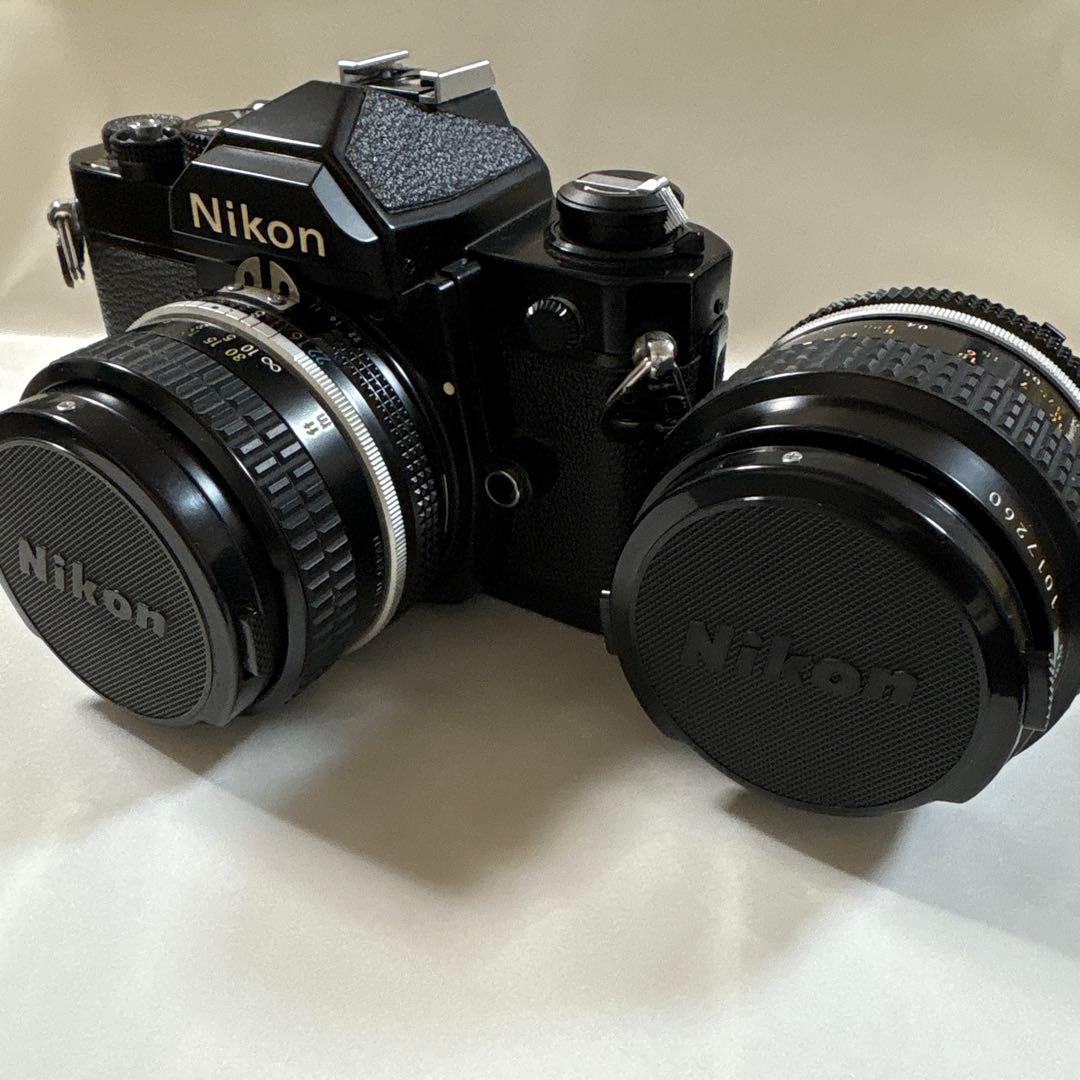 Nikon ニコンFM ブラックフィルムダブルレンズ