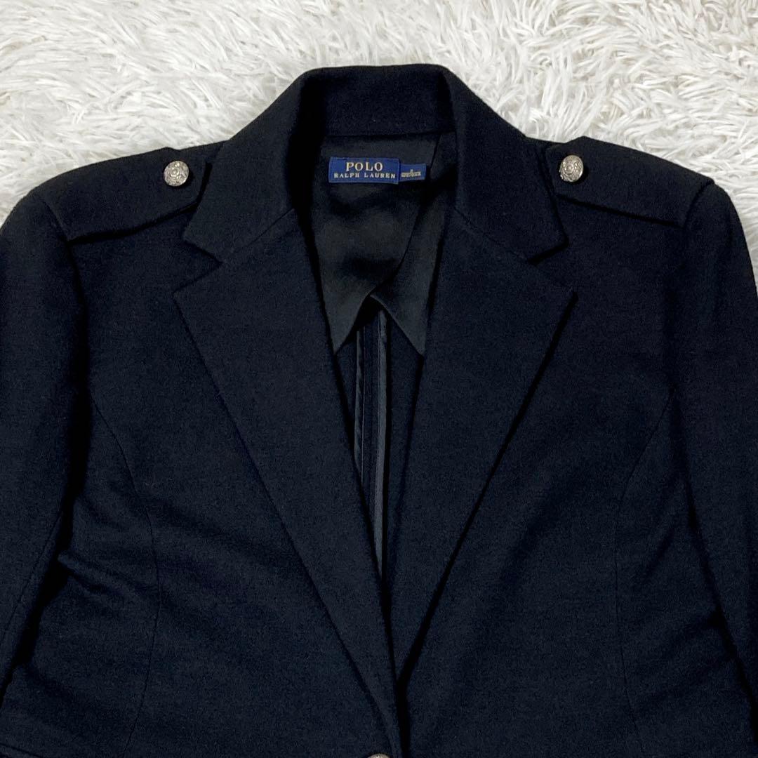 ポロラルフローレン　ナポレオンジャケット　ブラック　銀ボタン　サイズ2(M)