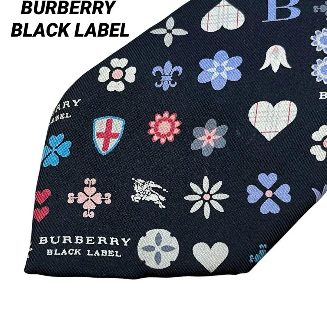 ✨美品　バーバリーブラックレーベル ネクタイ モノグラム ノバチェック ホース