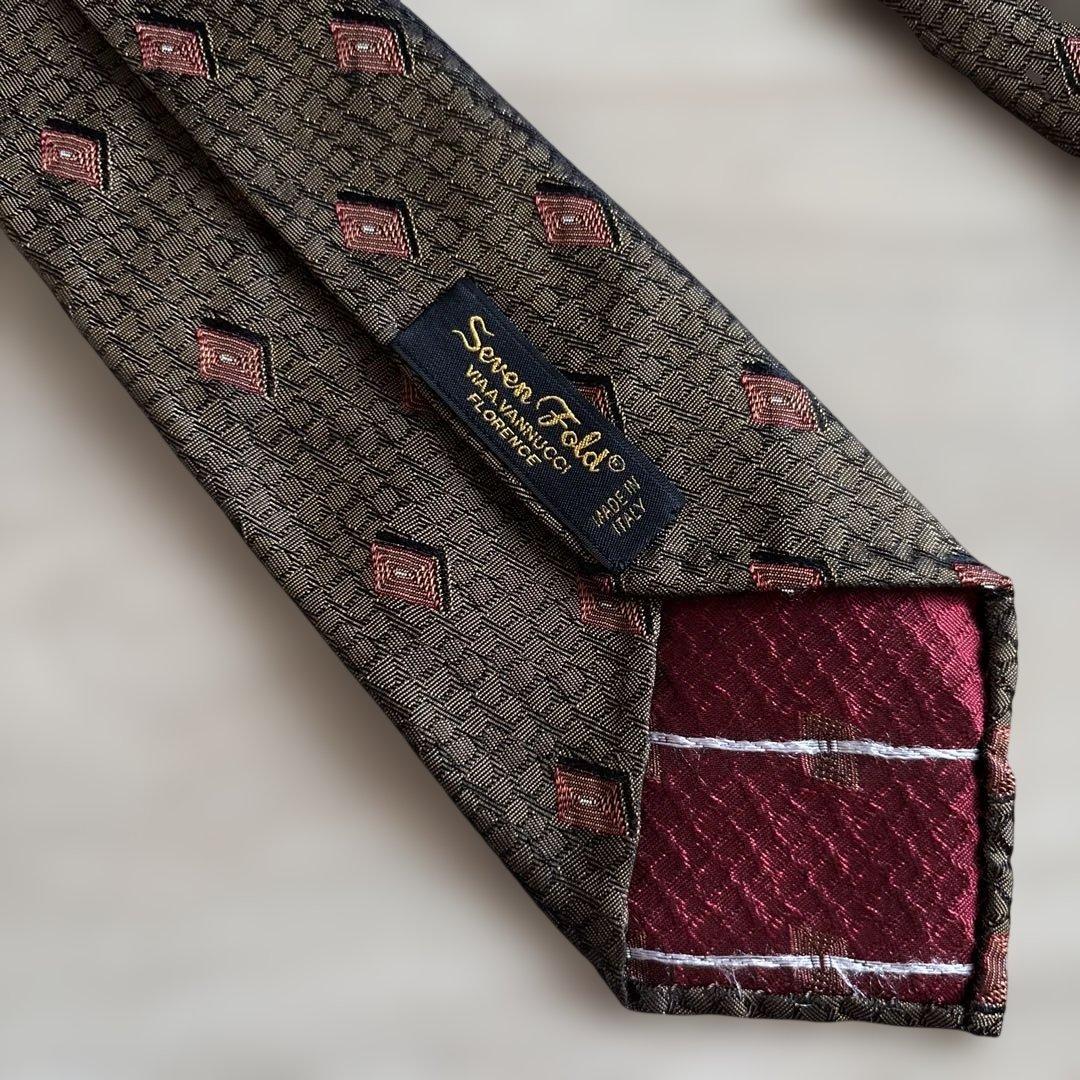 男*梅様 Atto Vannucci セッテピエゲ小紋タイ アットヴァンヌッチ