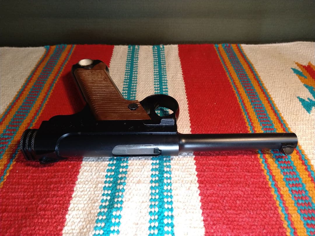 美品ジャンク！マルシン　南部十四年式ガスブロ　８mmBB弾仕様　ガス抜け・漏れ有