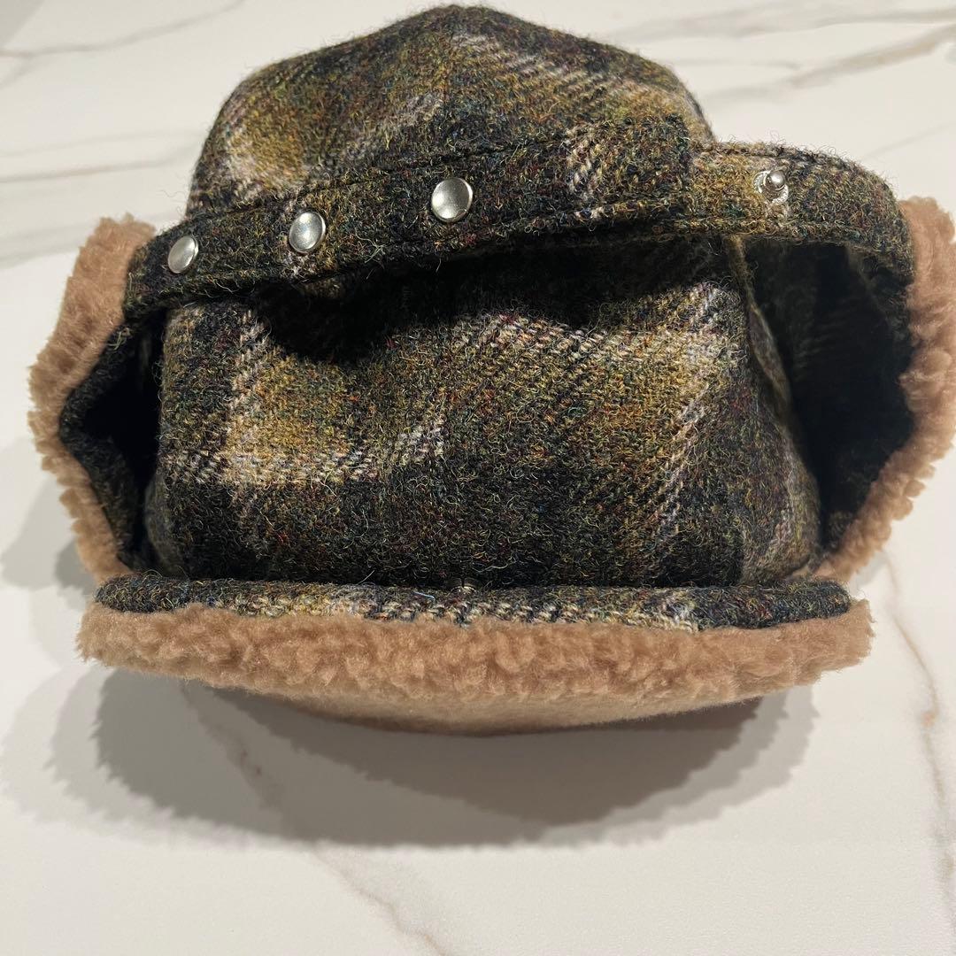 H.W.Dog&Co.フライトキャップ ハリスツイード