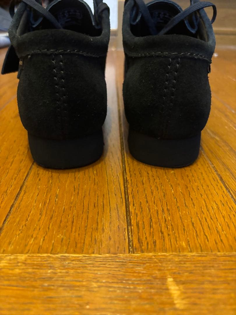 クラークス　ワラビーゴアテックス UK7 1/2 ブラックスエード　美品