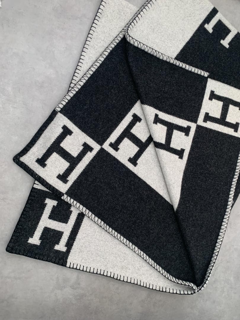 ★本日のみ大幅値下げ★　エルメス　ブランケット　アヴァロン　毛布　車　インテリア