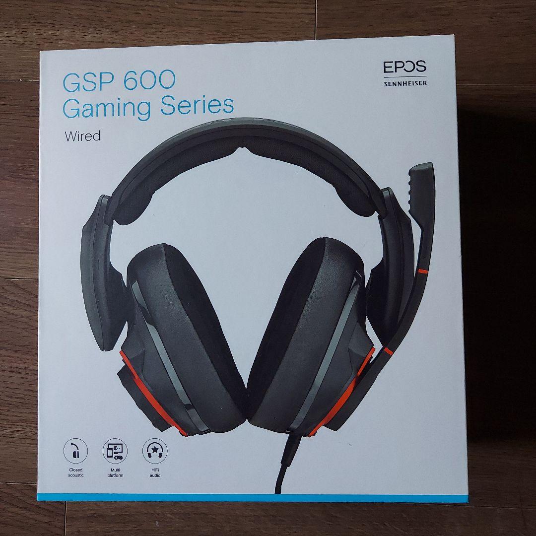 EPOS　GSP600ゲーミングヘッドセット有線密閉型 ブラック/レッドマイク付