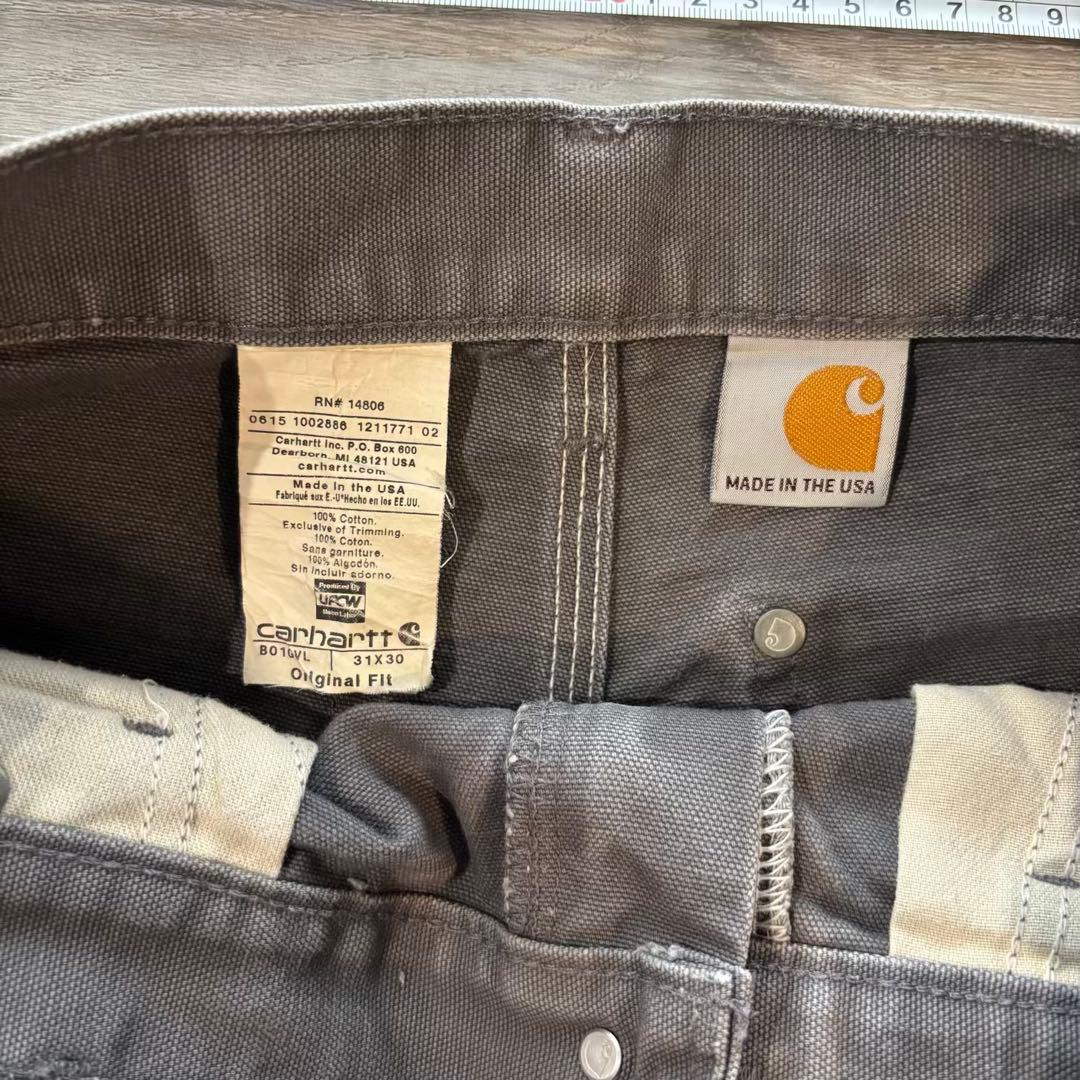 Carhartt B01 ダブルニーUSA製グレーフェード｜オリジナル#535