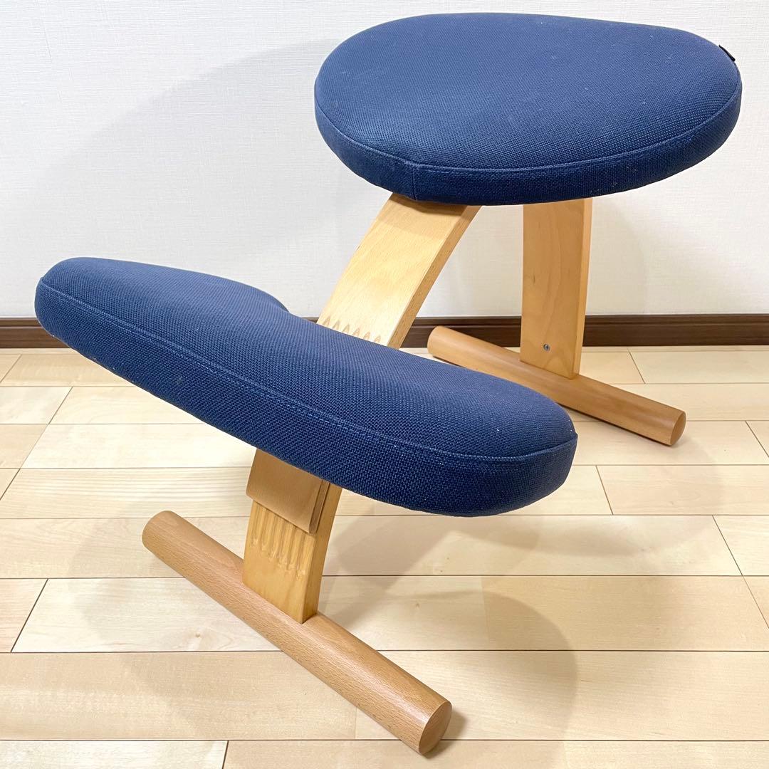 バランスラボ バランスチェア バランスイージー ネイビー 中古品 サカモトハウス