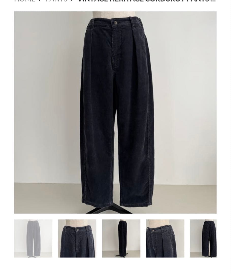 パンツ VINTAGE HERITAGE CORDUROY PANTS