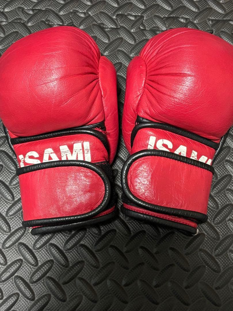 ISAMI パウンドグローブ　レッド