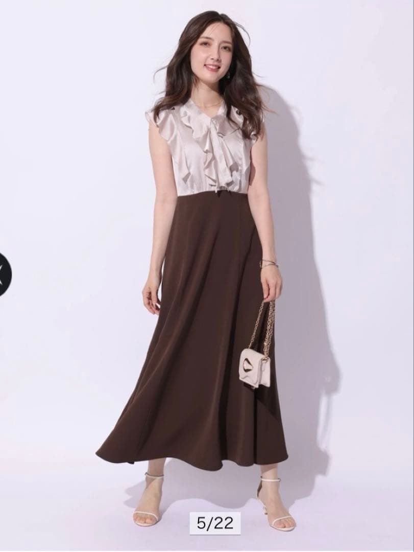 ぴー　ラッフルボウタイドッキングワンピース　アプワイザーリッシェ