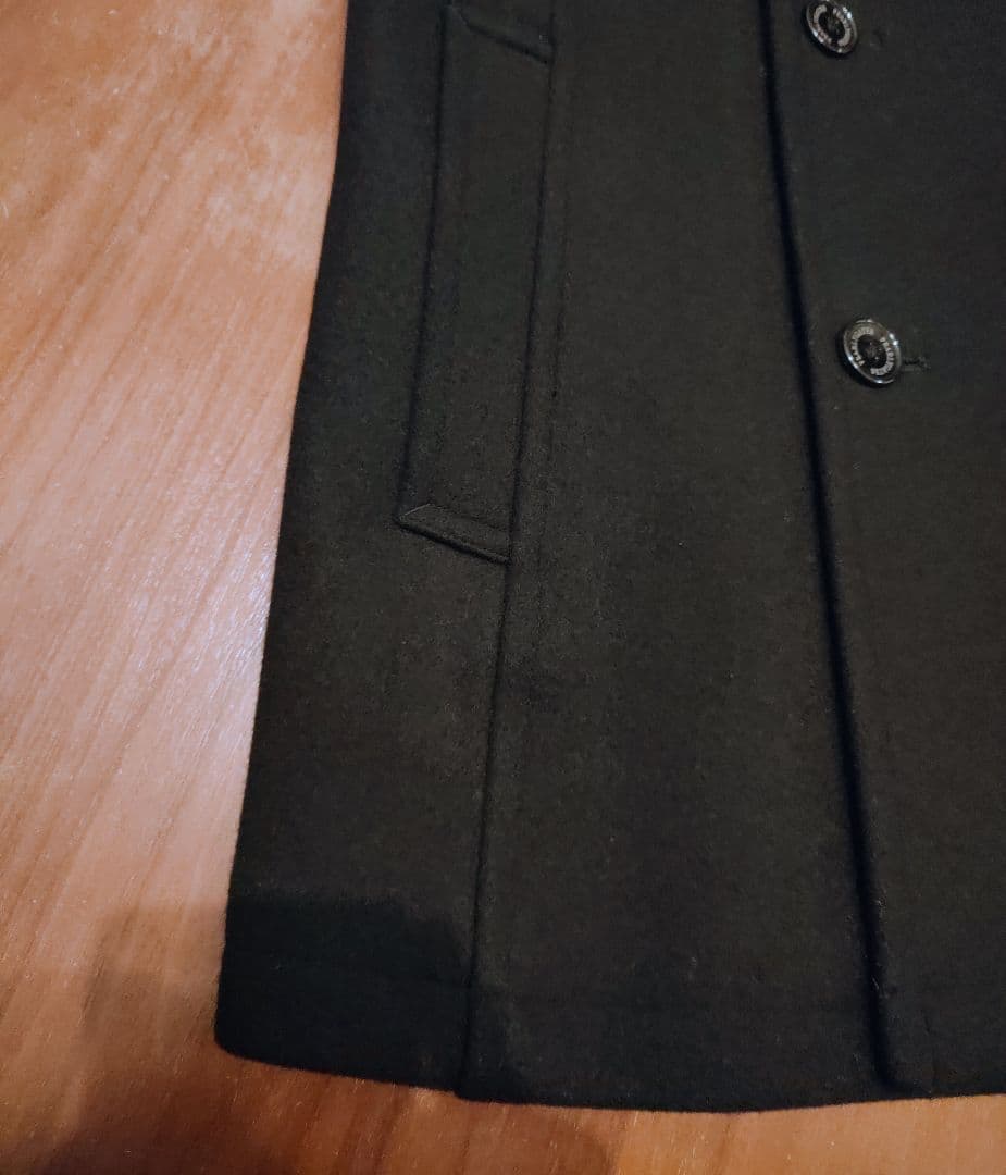 PEARLYGATES パーリーゲイツ ダブルブレストピーコート 89 ブラック