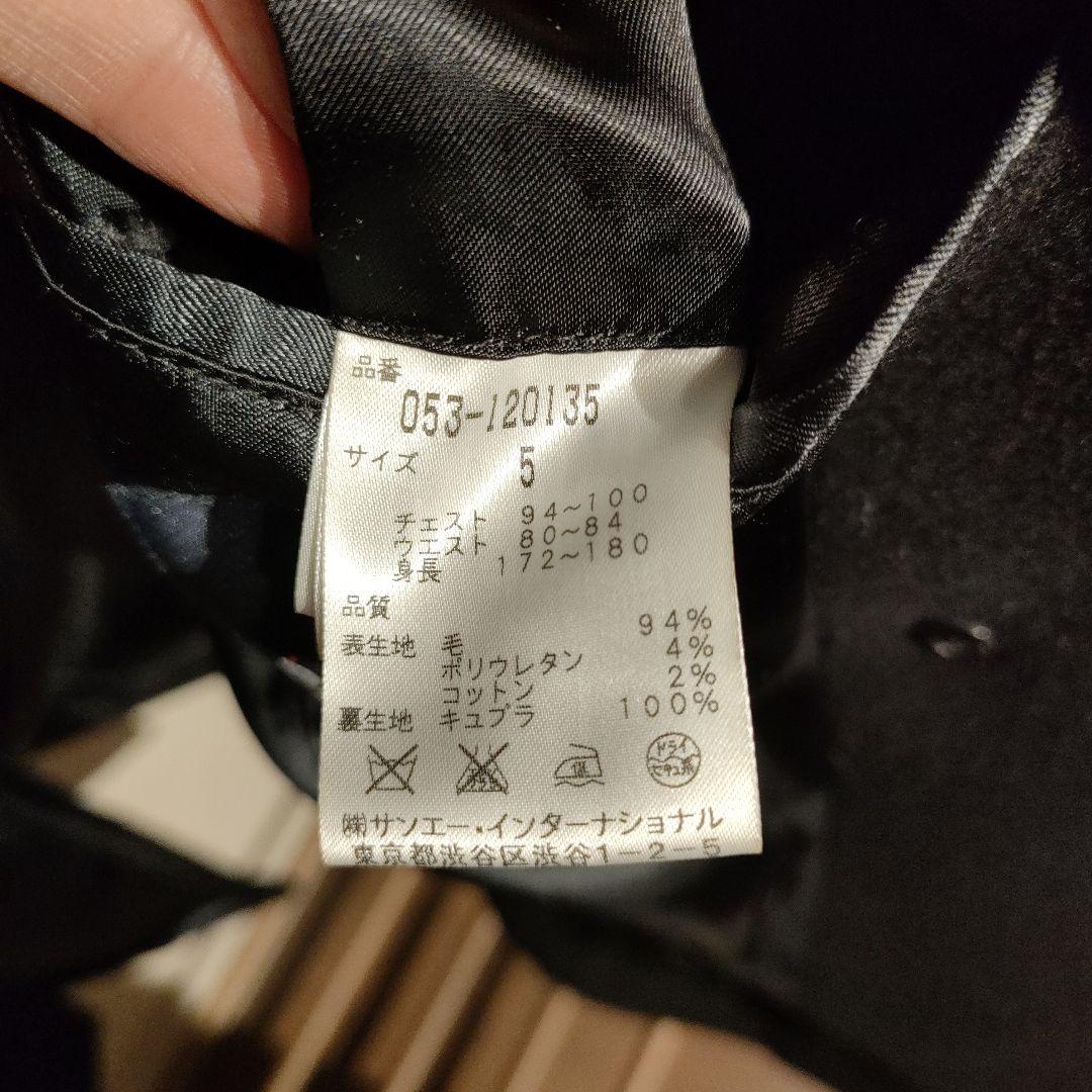 PEARLYGATES パーリーゲイツ ダブルブレストピーコート 89 ブラック