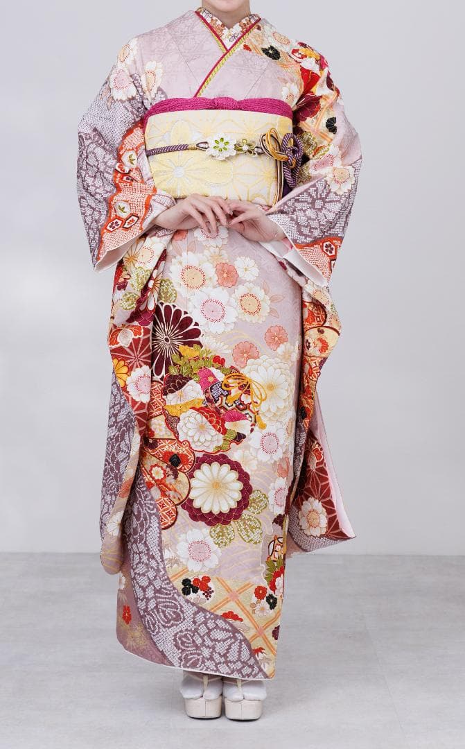 かっちん様 草履バッグ、重ね衿なし【845】【155cm~165cmの方用】