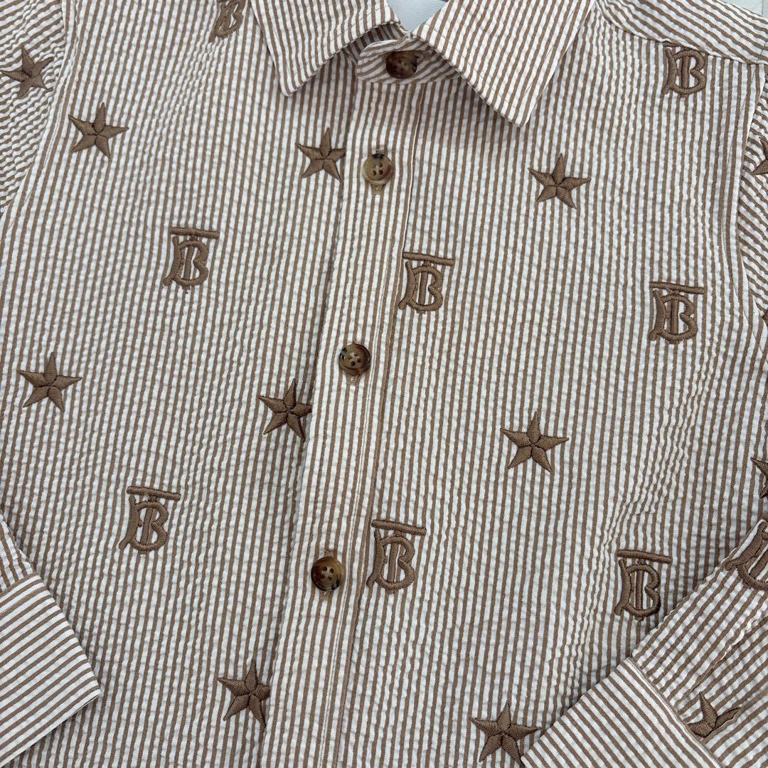 BURBERRY キッズ 星柄 ロゴ 長袖シャツ