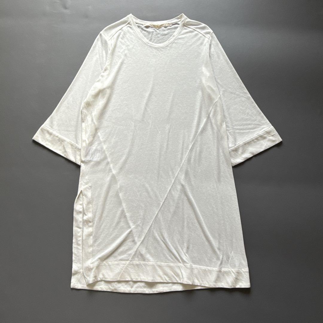 【美品】JULIUS ユリウス　カットソー　ロンT 白　ゆったり　日本製