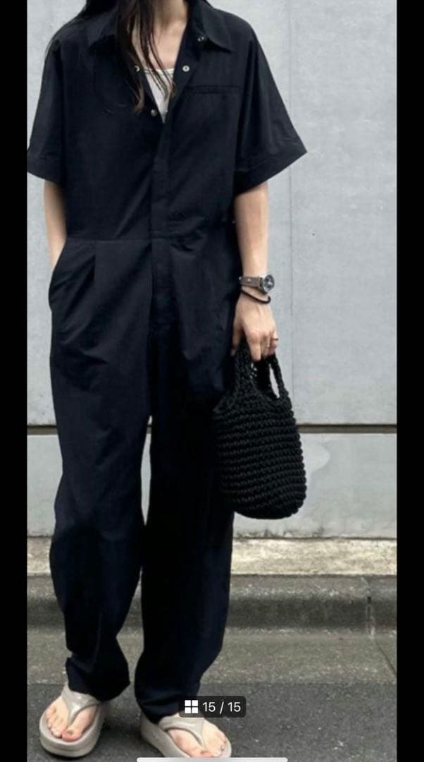 NAVEネイヴ　サイズ2 ナイロン　ジャンプスーツ撥水UV 透湿 冷感