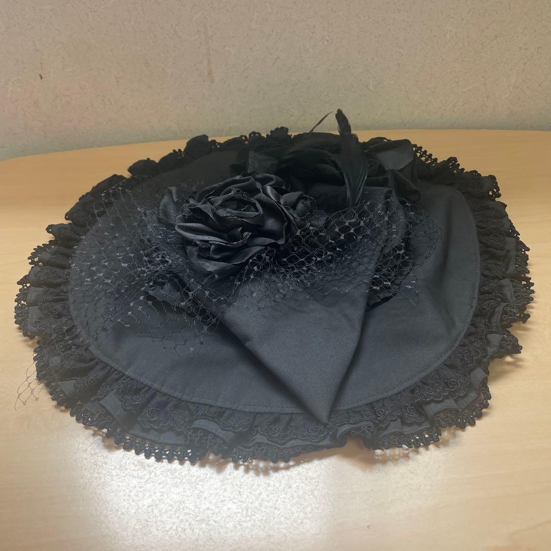 【稀少】　魔女帽子　Antique beasT 《チュールレース》