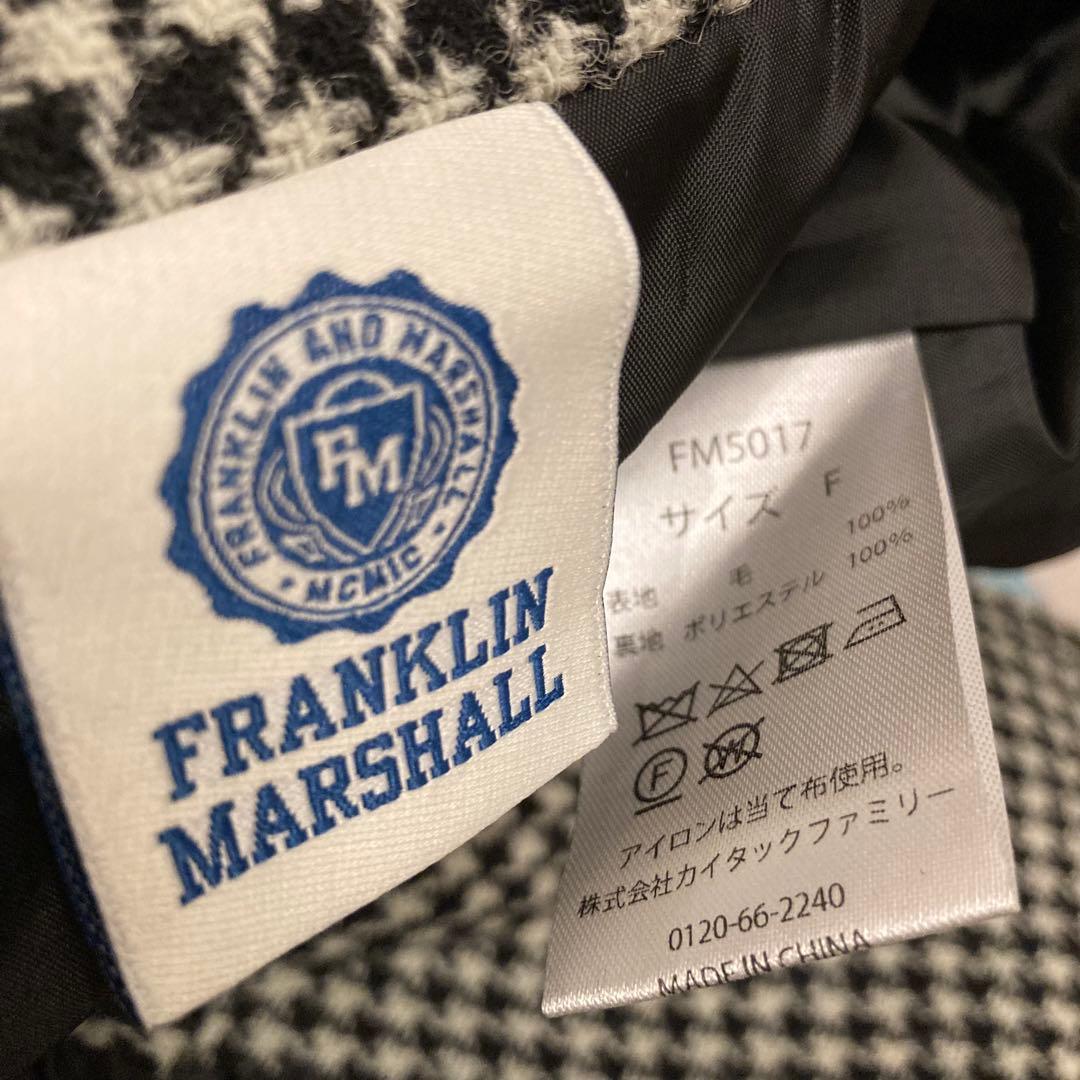 フランクリンアンドマーシャル　ハリスツイードオーバーコート　男女兼用ユニセックス