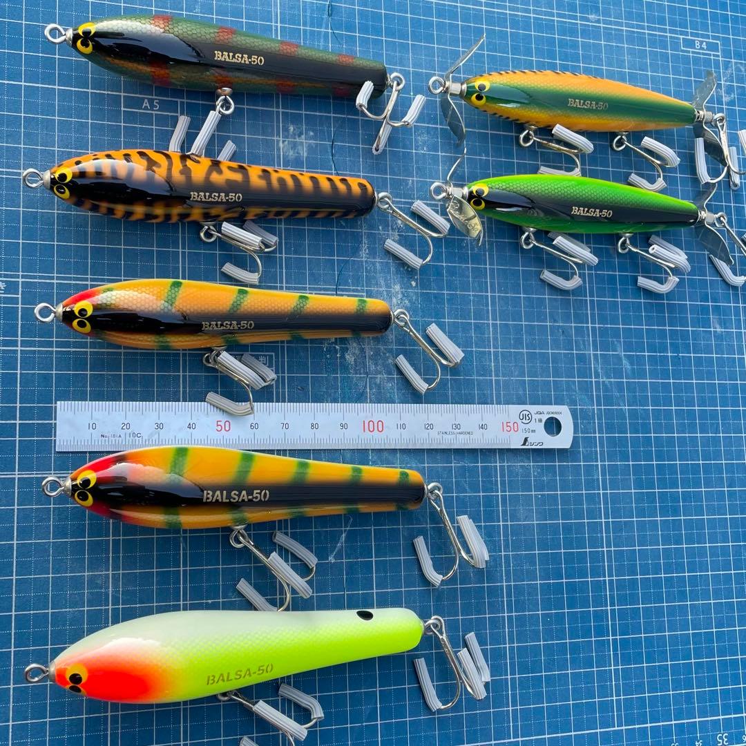 Balsa-50 トップウォーター ルアー 7個セット