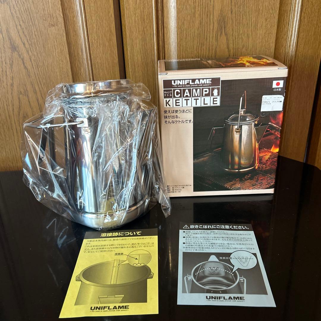 【新品未使用 】ユニフレーム UNIFLAME キャンプケトル 1.6L