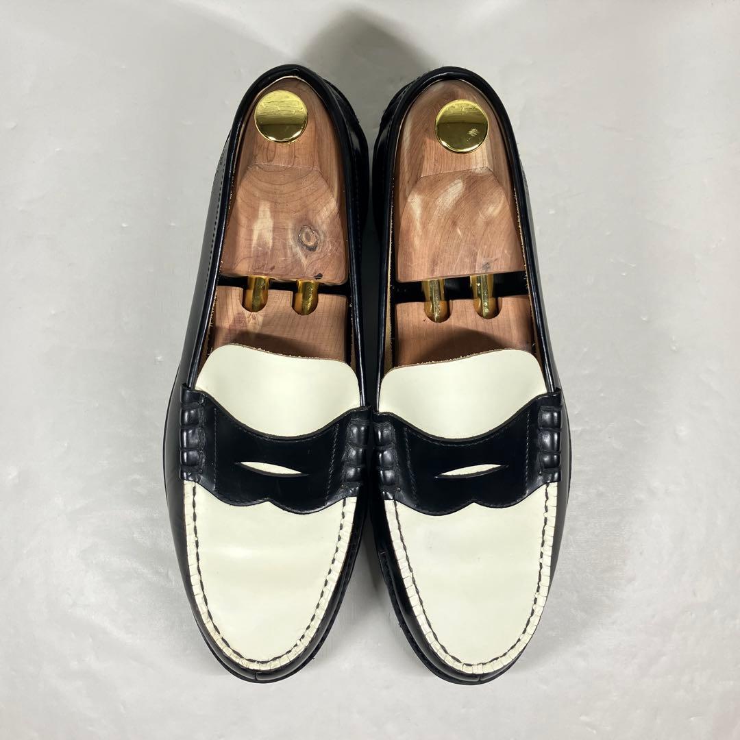 【美品】KENFORD ローファー 26cm 厚底 レザー バイカラー