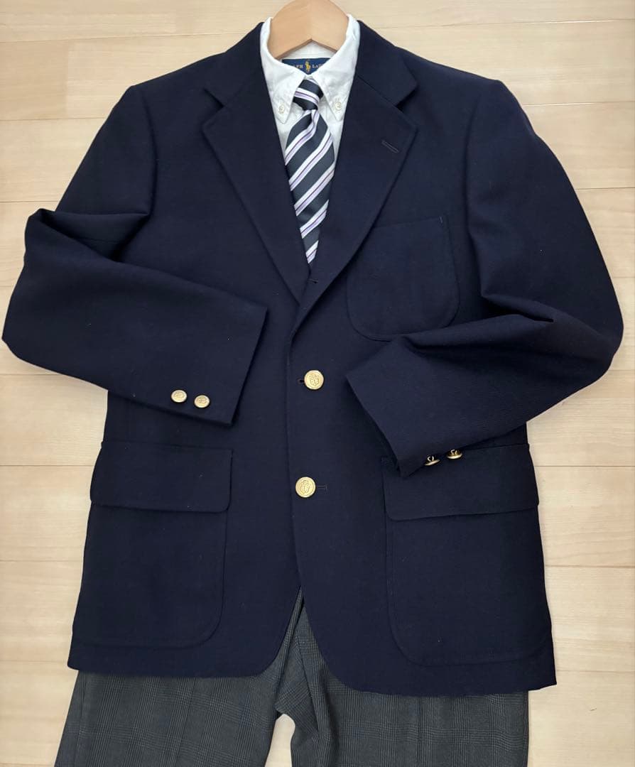 J.PRESS ジェイプレス 紺　ブレザー　三つボタン　フォーマル　160A