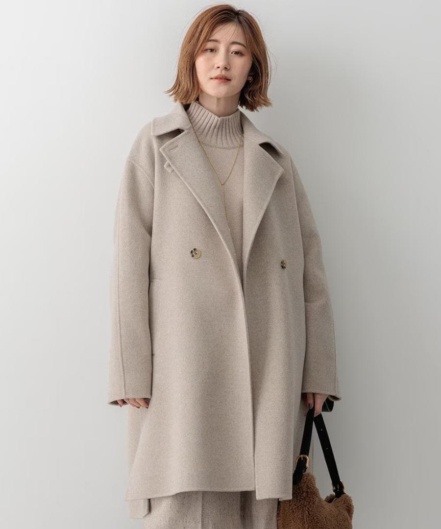 23区【滝沢眞規子さん着用】MANTECOPure リバーコート ¥64,900