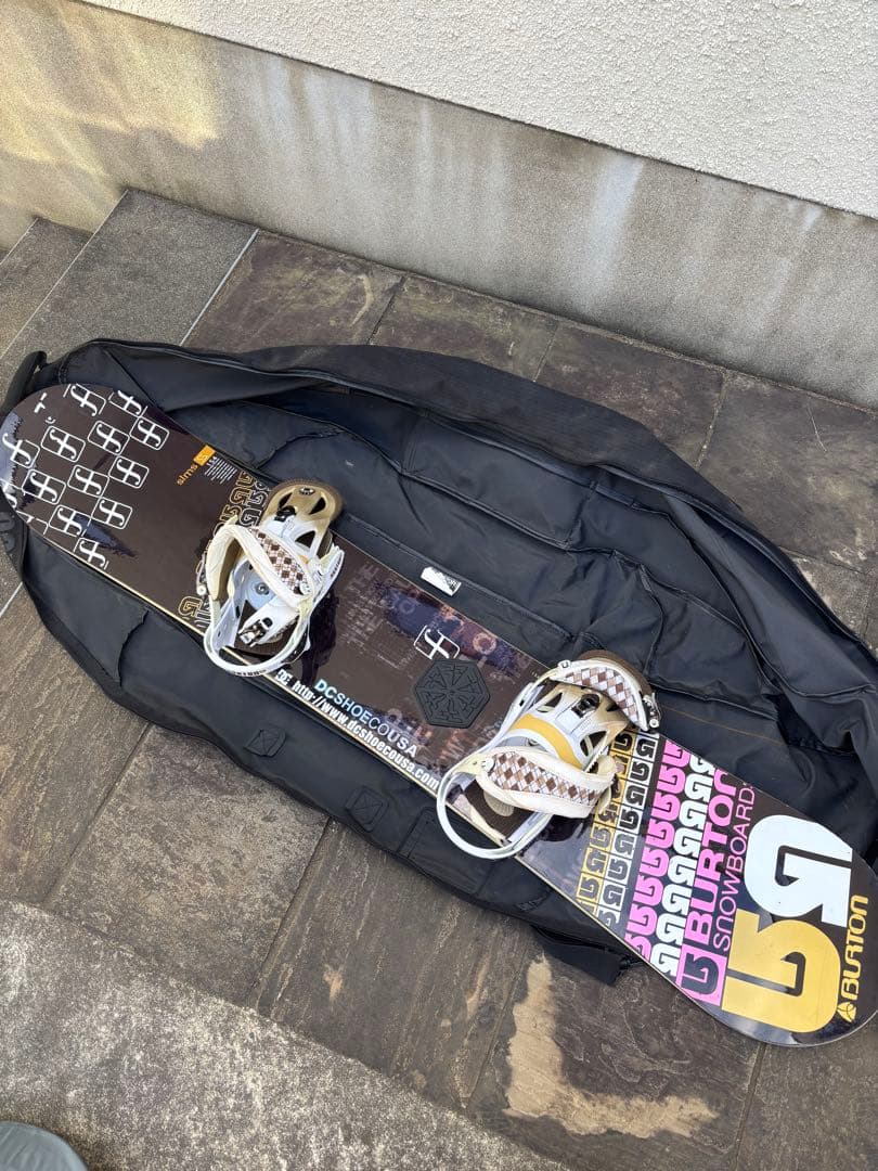 バートン　バインディング、シムズ　デッキ　スノーボードセット
