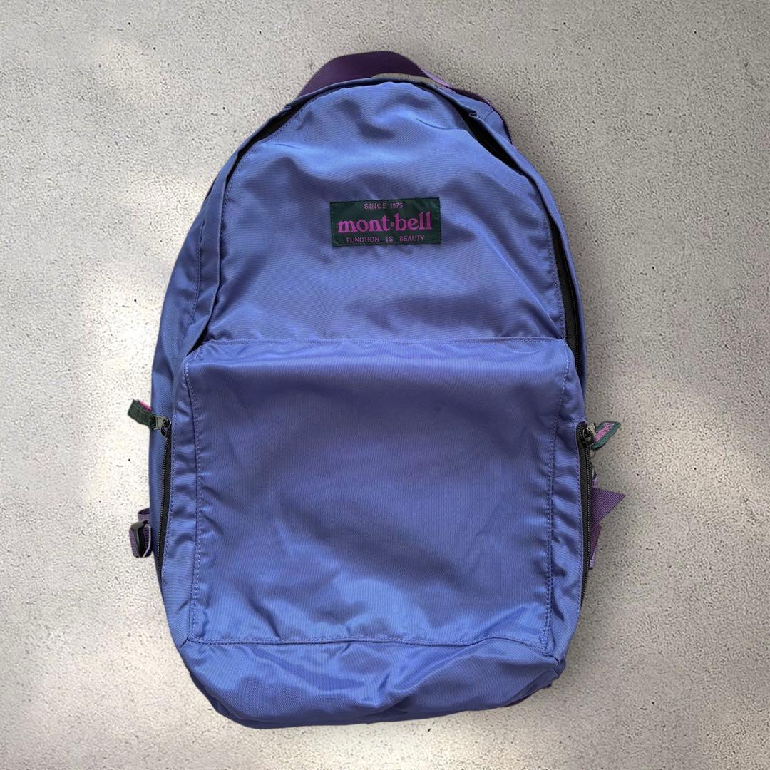 90's モンベル ナイロン パッカブル バックパック パープル cityboy