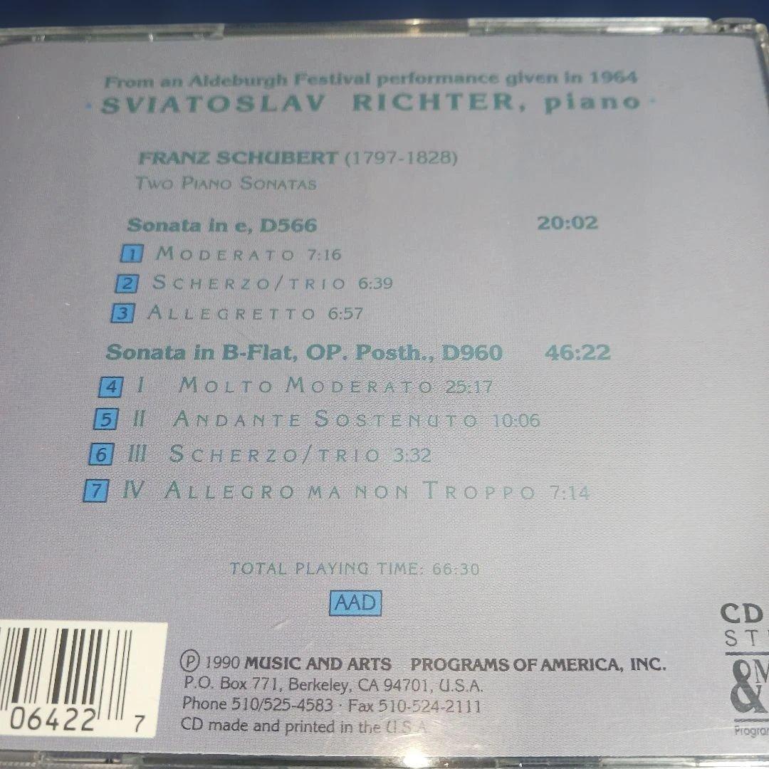 シューベルト: ピアノソナタ D566 & D960　CD-642