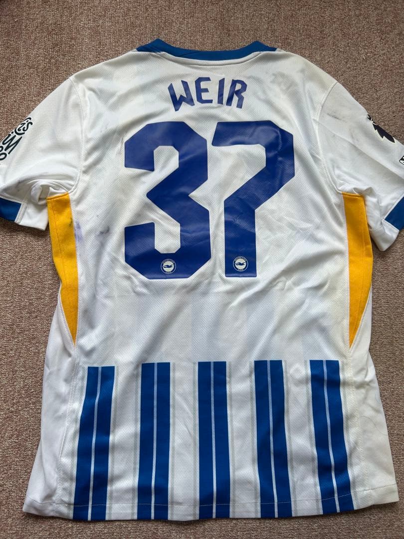 24/25 ブライトン　東京ヴェルディ戦実使用ユニフォーム　NO.37 WEIR