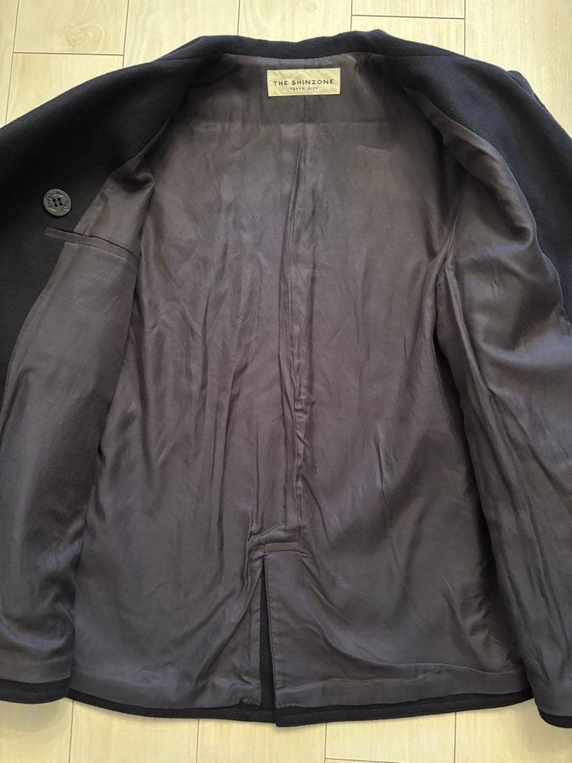 ジャケット・アウター THE SHINZONE /FLARE PEA COAT /NAVY /34