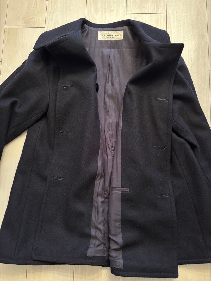 ジャケット・アウター THE SHINZONE /FLARE PEA COAT /NAVY /34