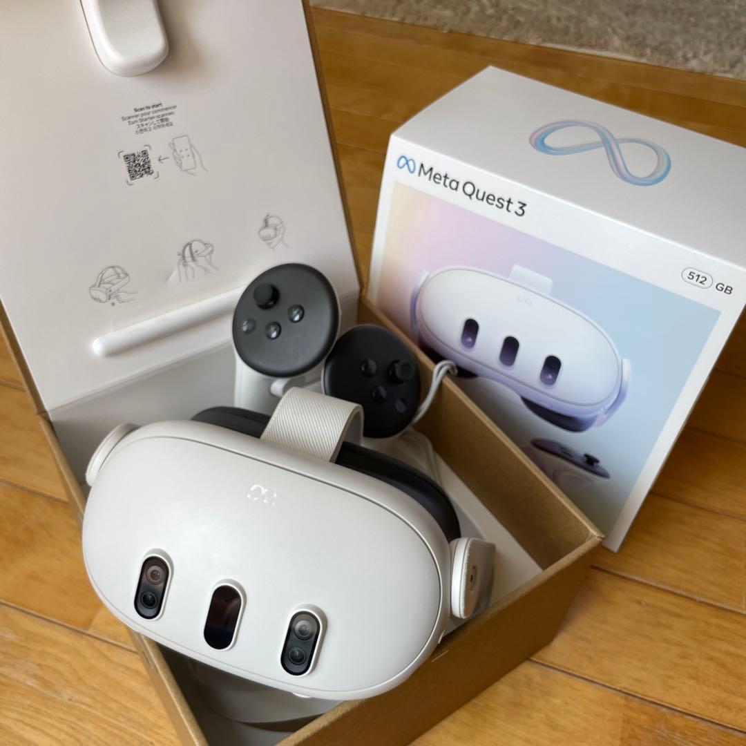  Quest 3 VRヘッドセット 512GB 4K