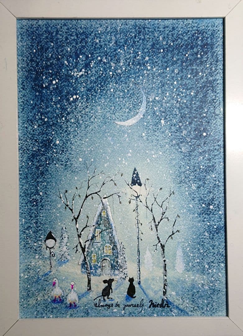 絵画 ★あつ★ 青の魔法 985 他2 点 原画 アート