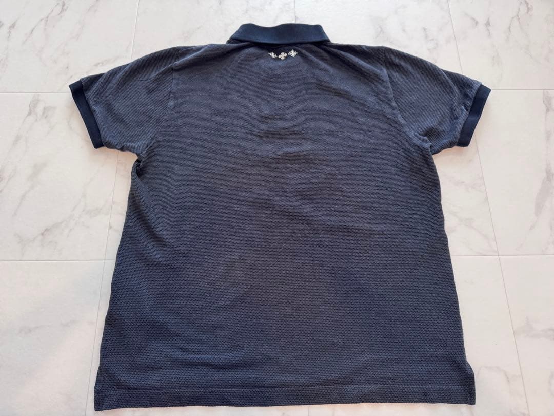 【TATRAS】ポロシャツ 黒/ダークグレー　02(M)