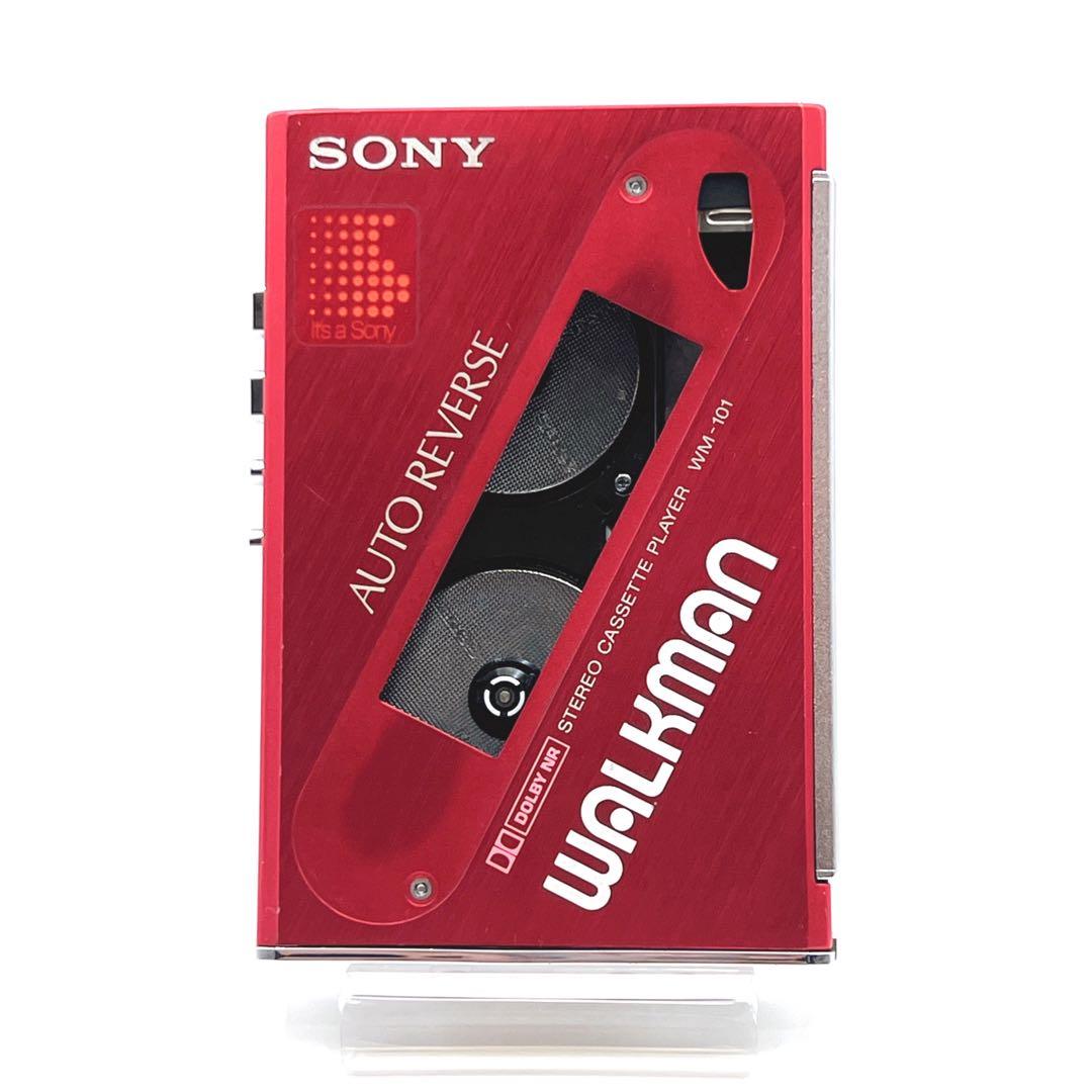 【美品・動作品】 SONY WM-101 カセットウォークマン 希少色　再生OK