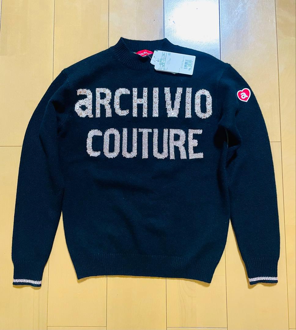 アルチビオ/archivioゴルフ38サイズMカシミア100%セーター新品未使用