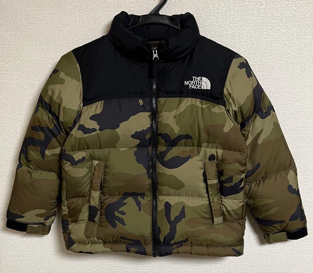 ノースフェイス キッズ ノベルティー ヌプシジャケット ダウン 迷彩 120