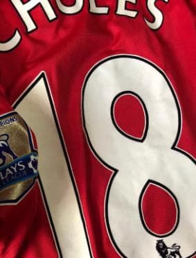 0910 マンチェスター・ユナイテッド ホーム 長袖 18番 ポール・スコールズ