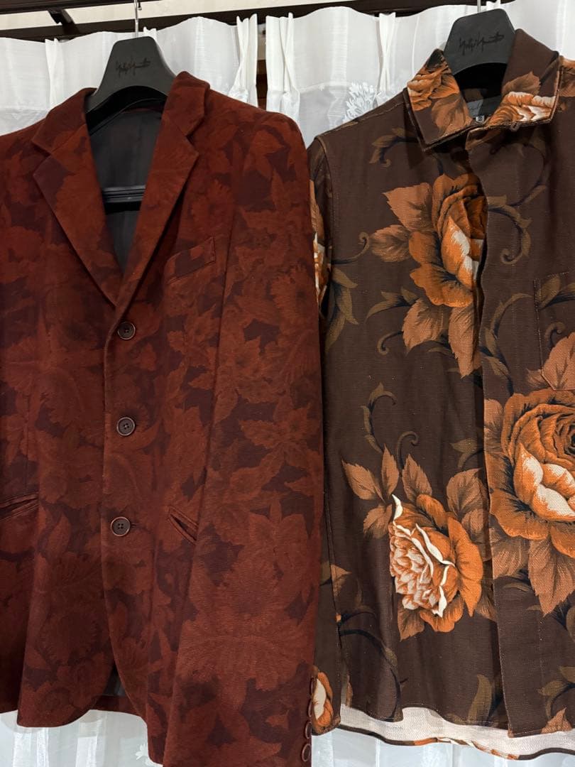 入手不可14aw ヨウジヤマモト フローラル ジャケット パンツ 3ピースセット
