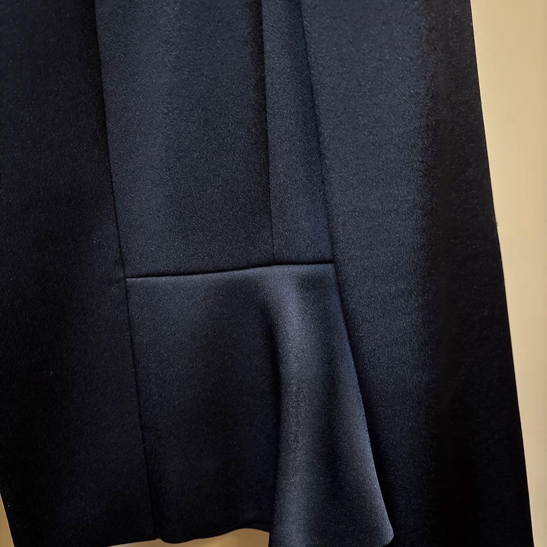 ANAYIネイビー ノーカラージャケット