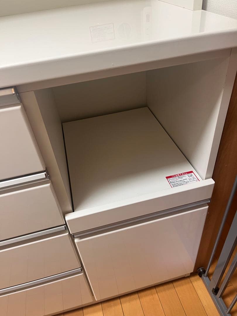 【早い者勝ち♪送料込み！】ニトリ　食器棚　120cm キッチンボード☆ 白