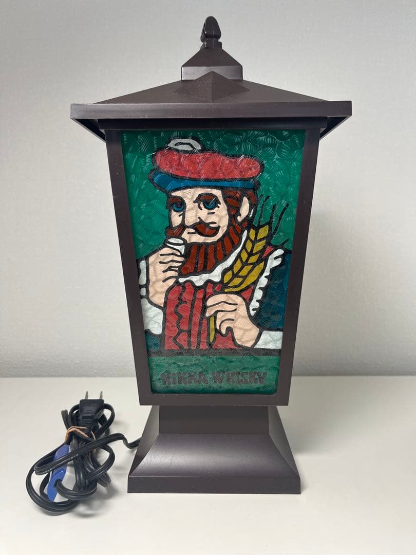 レア！　1970年代　ニッカウイスキー　ステンドランタン　卓上ランプ　昭和レトロ