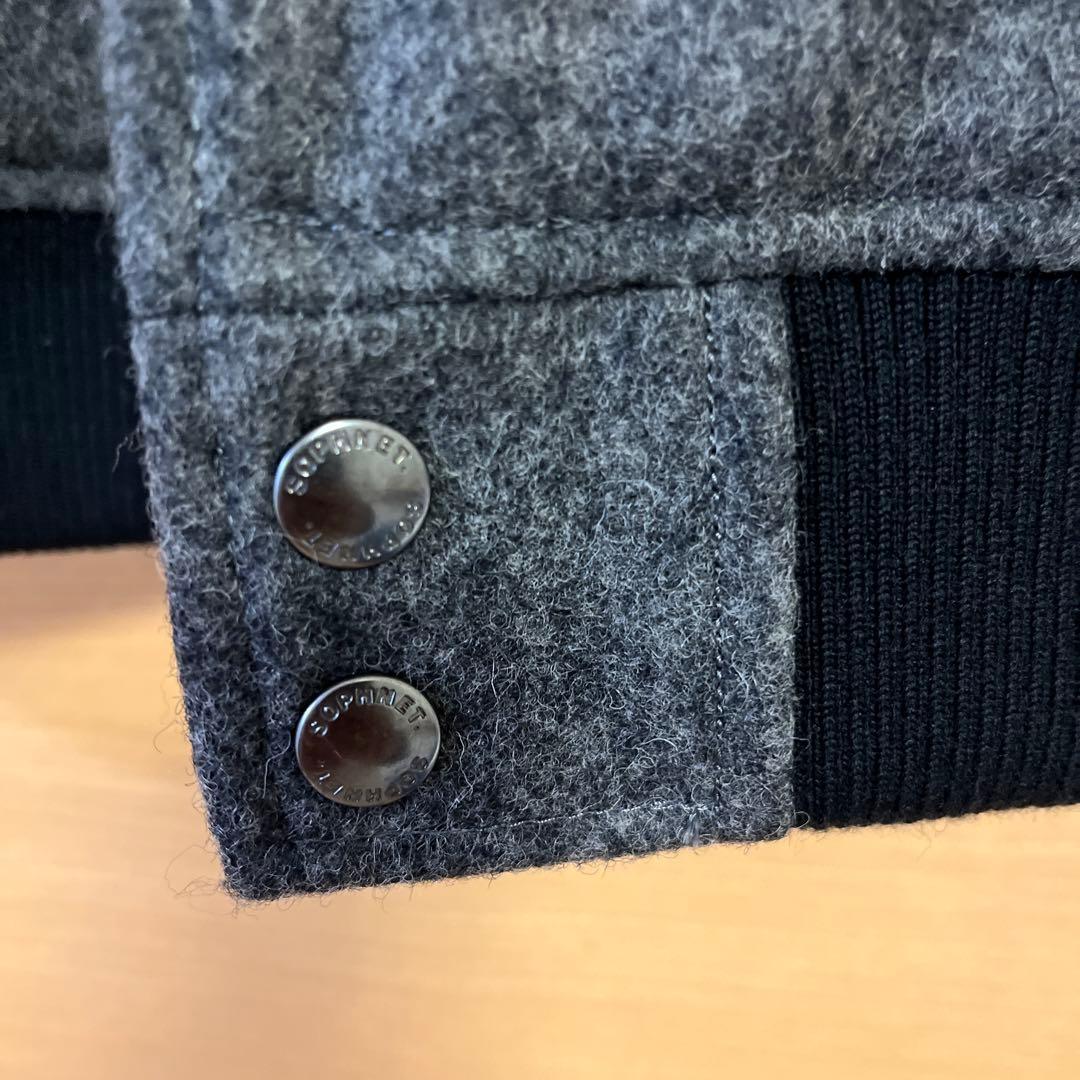 SOPHNET ウールレザー スタジャン