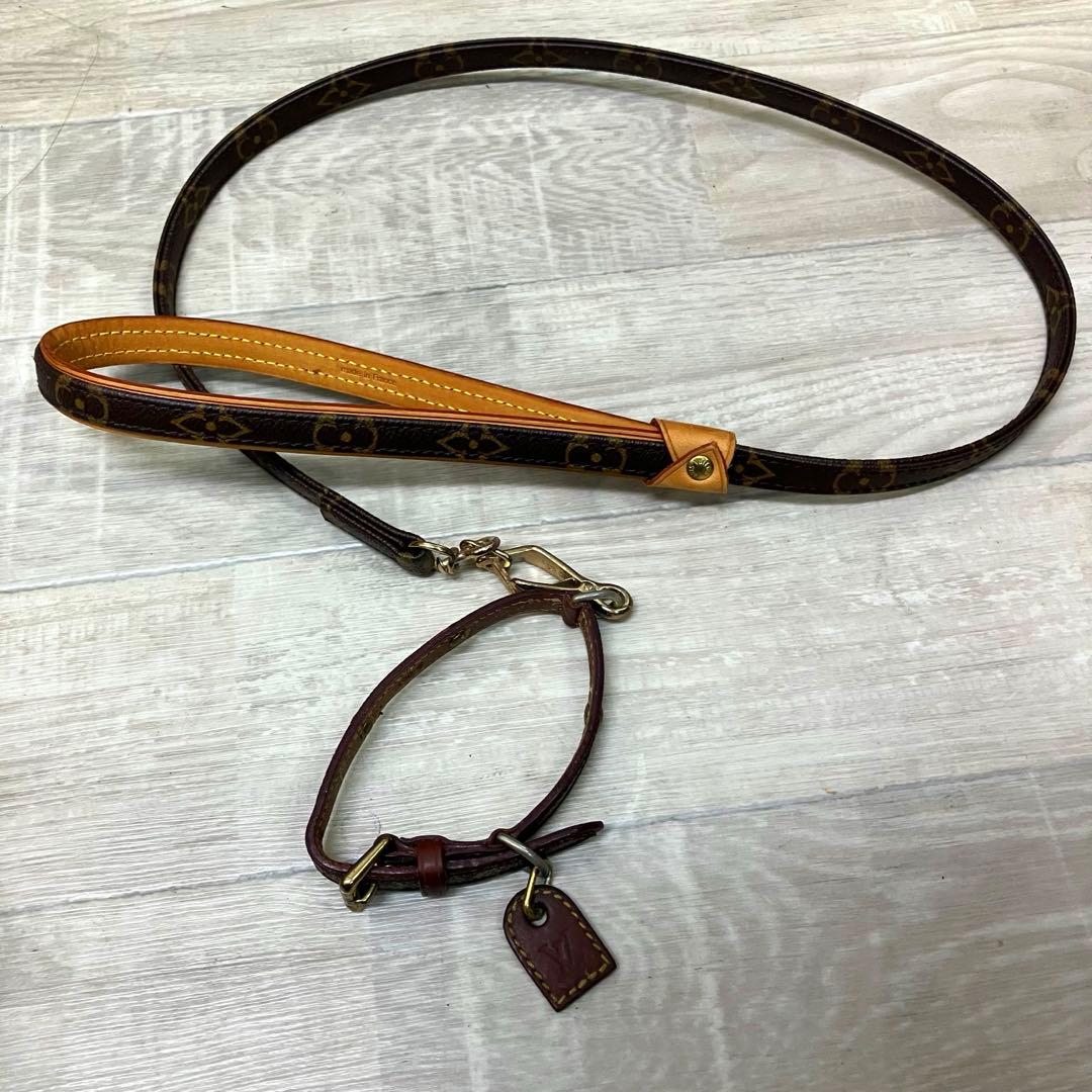 メ*ル様 LOUIS VUITTON リード　首輪　セット　ルイヴィトン モノグ