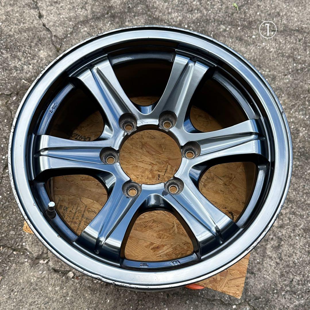 送料込み！キラーフィールド16インチ ガンメタ アルミ ホイール タイヤ