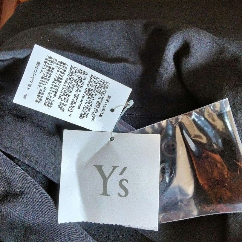 現行　Y's ヨウジヤマモト　ロングシャツワンピース　2　オープンカラー ドレス