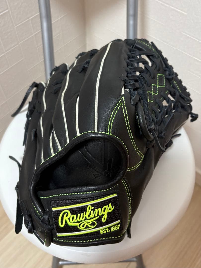 Rawlings 軟式グローブ 黒/黄緑