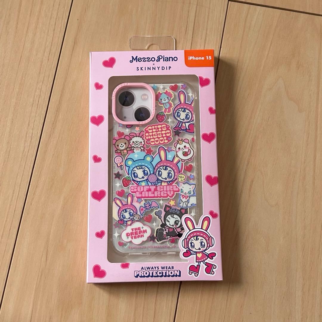 SKINNYDIP メゾピアノ　iPhone15 スキニーディップ　ピンク